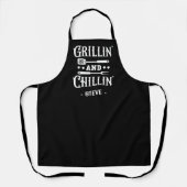 Tablier Barbecue Grillin et Chillin (Recto)