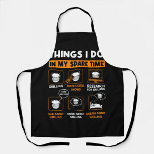 Tablier Barbecue Grilling Party choses que je fais dans ma