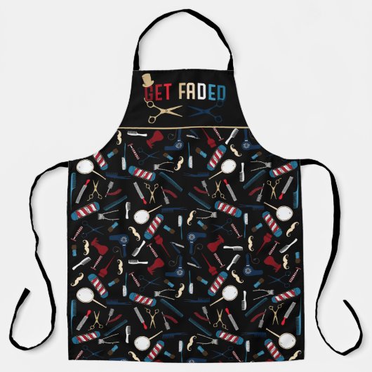 Tablier Barber Get Faded (Recto)