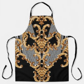 Tablier Baroque doré, décoration complexe. (Recto)