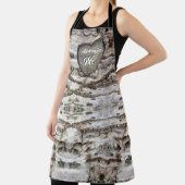 Tablier Barre de bouleau rustique Bois Coeur sculpté Arbre (Insitu)