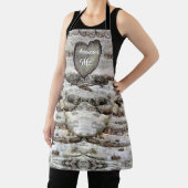 Tablier Barre de bouleau rustique Bois Coeur sculpté Arbre (Insitu)