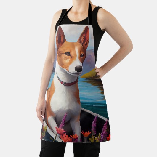 Tablier Basenji Chien sur une pagaie : une aventure Pittor (Insitu)