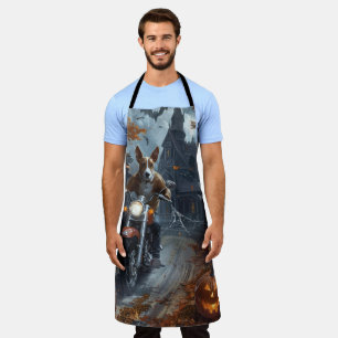 Tablier Basenji équitation moto Halloween effrayant