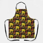 Tablier Basi le Motif de chat Apron (Recto)
