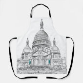 Tablier Basilique du Sacré-Coeur sur la colline Montmartre (Recto)