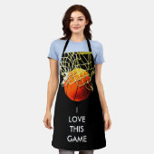 Tablier Basket-ball Illustration Peinture Art Sports (Porté)