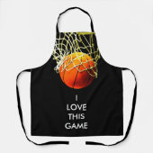 Tablier Basket-ball Illustration Peinture Art Sports (Recto)