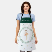 Tablier Basse-noisette ballerine botanique jolie fille de  (Porté)