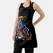 Tablier Basse Pêche Poisson Drapeau américain Pêche patrio (Insitu)