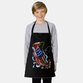 Tablier Basse Pêche Poisson Drapeau américain Pêche patrio (Porté)