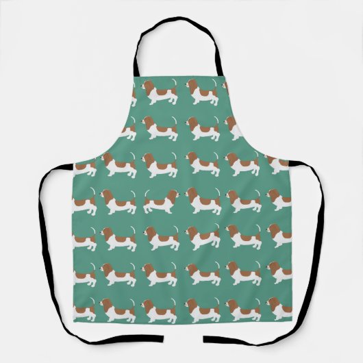Tablier Basset Hound Allover Apron (Recto)