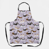 Tablier Basset Hound Chig Bones and Paws Apron (Recto)
