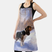 Tablier Basset Hound Laisser neiger Noël (Insitu)