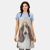 Tablier Basset Hound Peinture - Cute Original Chien Art (Porté)