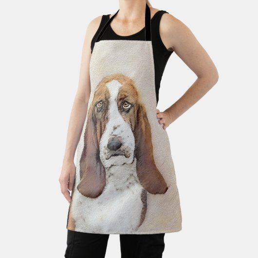 Tablier Basset Hound Peinture - Cute Original Chien Art (Insitu)