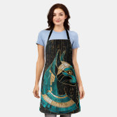 Tablier Bastet, déesse chatte égyptienne - Art mosaïque (Porté)