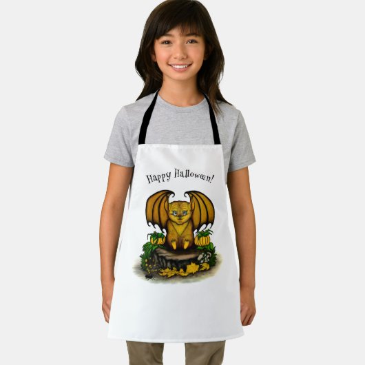 Tablier Bat d'Halloween mignonne (Insitu)