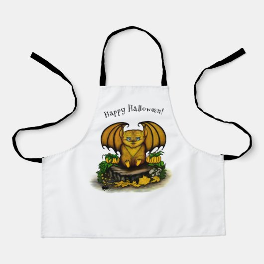 Tablier Bat d'Halloween mignonne (Recto)