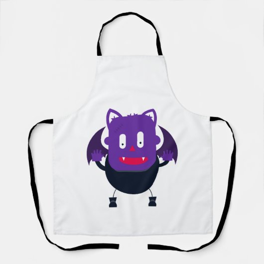 Tablier Bat halloween         (Recto)