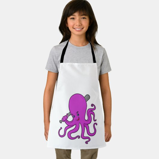 Tablier Bataille de baseball de pieuvre (Insitu)