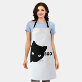 Tablier Bateau à chat noir Chats cadeaux Halloween (Porté)