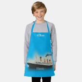 Tablier Bateau de ligne Titanic Blue White Star (Porté)