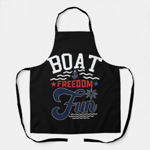 Tablier Bateau Liberté Fun 4 Juillet Marin