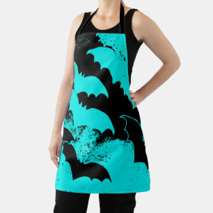 Tablier Bateaux noirs en vol Turquoise