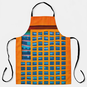 Tablier Bâtiment bleu et orange