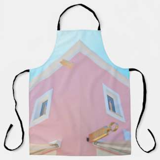 TABLIER BÂTIMENT EN BÉTON PEINT