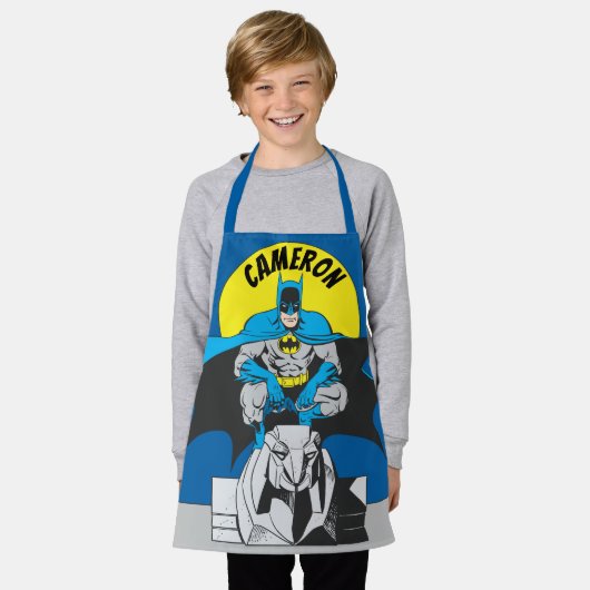 Tablier Batman Perches Sur Le Lion De Pierre (Porté)