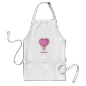 Tablier Bâton de crème glacée du coeur (Devant)