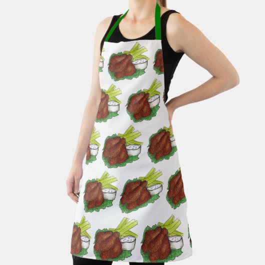 Tablier Bâtonnets de chicken BBQ Buffalo New York (Insitu)