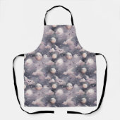 Tablier Bats d'Halloween | Motif de nuit Éffrayant (Recto)