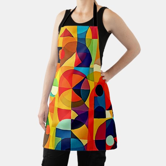 Tablier Bauhaus Color Geometry Design (Insitu)