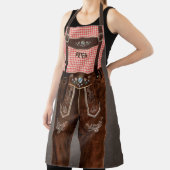 Tablier Bavarois Lederhosen avec votre nom (Insitu)