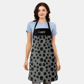 Tablier BBQ à motif de balle de squash pour chef d (Porté)