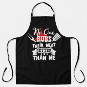 Tablier BBQ Apron Personne Ne Frappe Sa Viande Aprons Drôl (Recto)