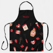 Tablier BBQ au sirop d'érable canadien, nom modifiable (Recto)