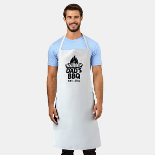 Tablier BBQ Grill de papa Blanc