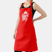 Tablier BBQ Grill de papa logo rouge (Insitu)