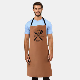 Tablier BBQ King | Chef barbecue | Nom personnalisé