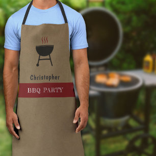 Tablier BBQ Kraft et rustique