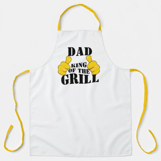 Tablier BBQ Lover Griller Papa King of the Grill Funny Men (Recto)
