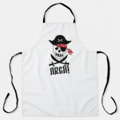 Tablier BBQ Lover Griller Pirate Argh Papa Maman Funky Gri (Recto)