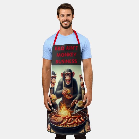 Tablier BBQ Monkey Business Apron (Porté)