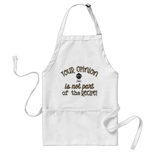 Tablier bbq recipe opinion fathers day funny gift for dad (Devant)