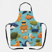 Tablier Beach Escape All-Over Print Apron Gift (Recto)