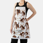 Tablier Beagle chien transparent motif Nom personnalisé (Insitu)